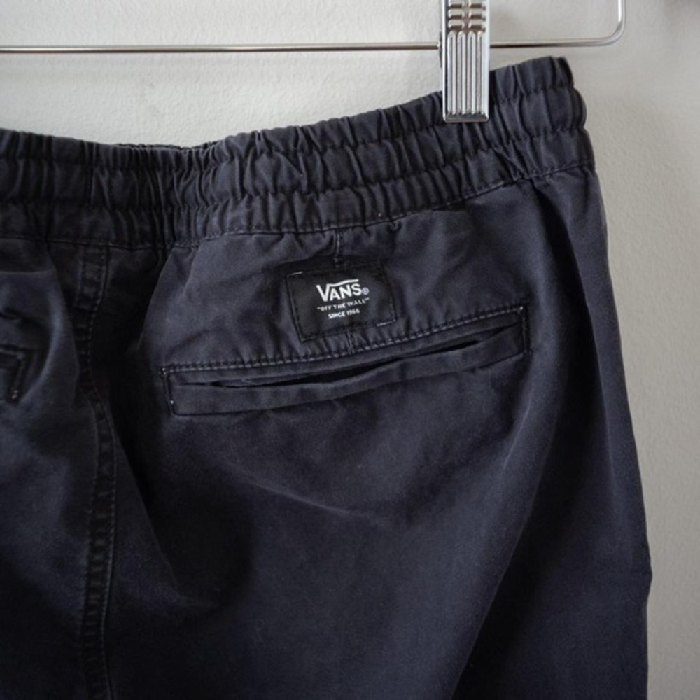 Black Vans Range Elastic Waist Pants Size XS - Picture 4 of 7